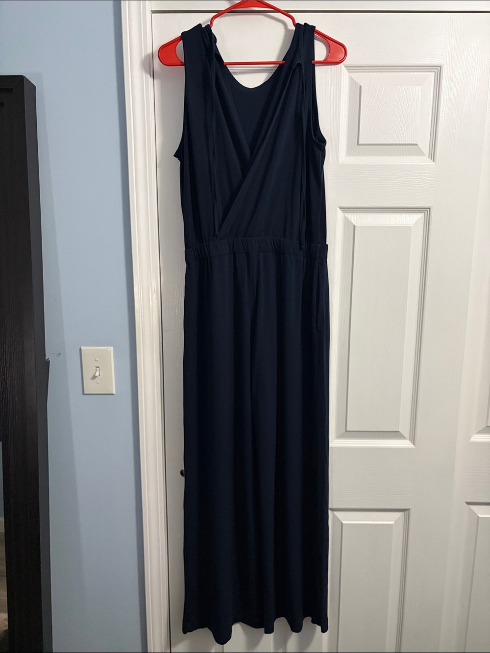 Banana Republic Navy Sleeveless Jumpsuit